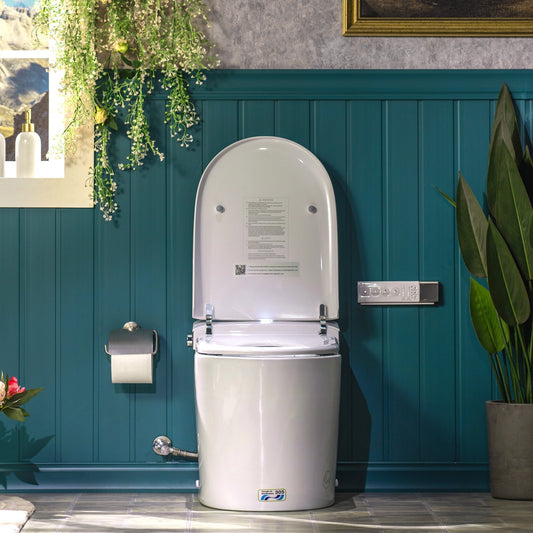 WOODBRIDGE GT073 Smart Toilet with Auto Open/Close Lid, Foot Sensor, Zero Pressure System, Multi-Function Wash & Warm Air Dry – Ideal for Low Water Pressure Homes & Hygiene-Conscious Living