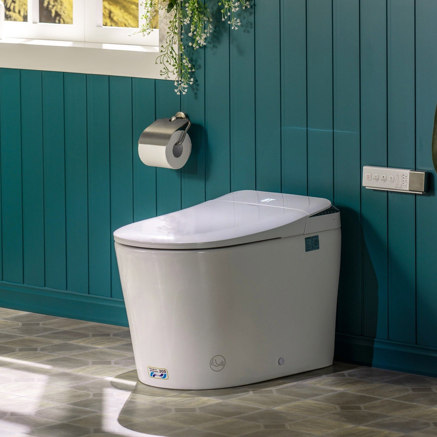 WOODBRIDGE GT073 Smart Toilet with Auto Open/Close Lid, Foot Sensor, Zero Pressure System, Multi-Function Wash & Warm Air Dry – Ideal for Low Water Pressure Homes & Hygiene-Conscious Living