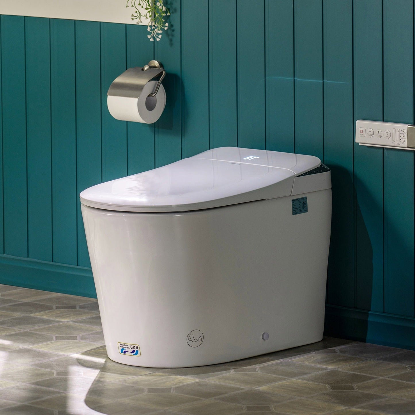 WOODBRIDGE GT073 Smart Toilet with Auto Open/Close Lid, Foot Sensor, Zero Pressure System, Multi-Function Wash & Warm Air Dry – Ideal for Low Water Pressure Homes & Hygiene-Conscious Living