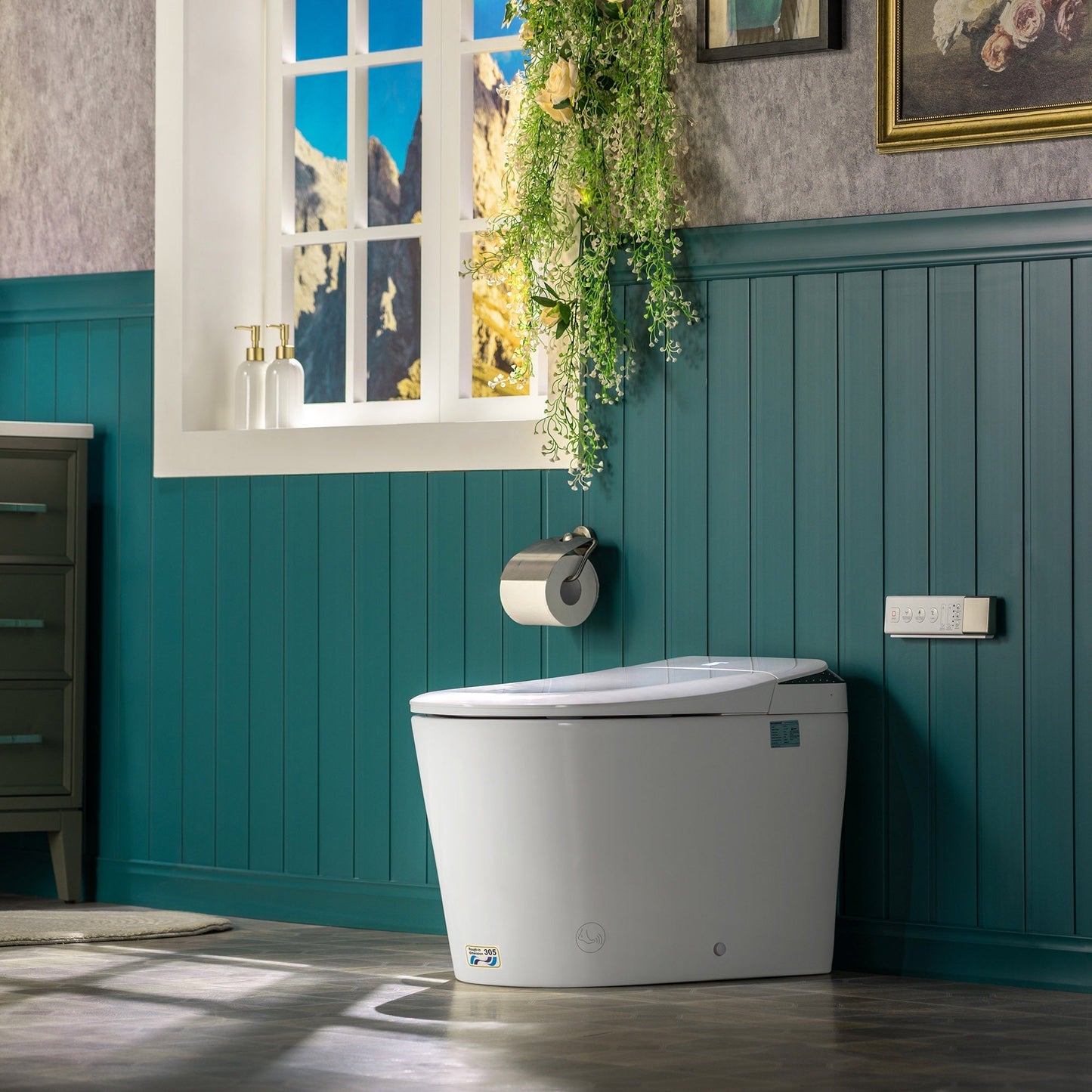 WOODBRIDGE GT073 Smart Toilet with Auto Open/Close Lid, Foot Sensor, Zero Pressure System, Multi-Function Wash & Warm Air Dry – Ideal for Low Water Pressure Homes & Hygiene-Conscious Living