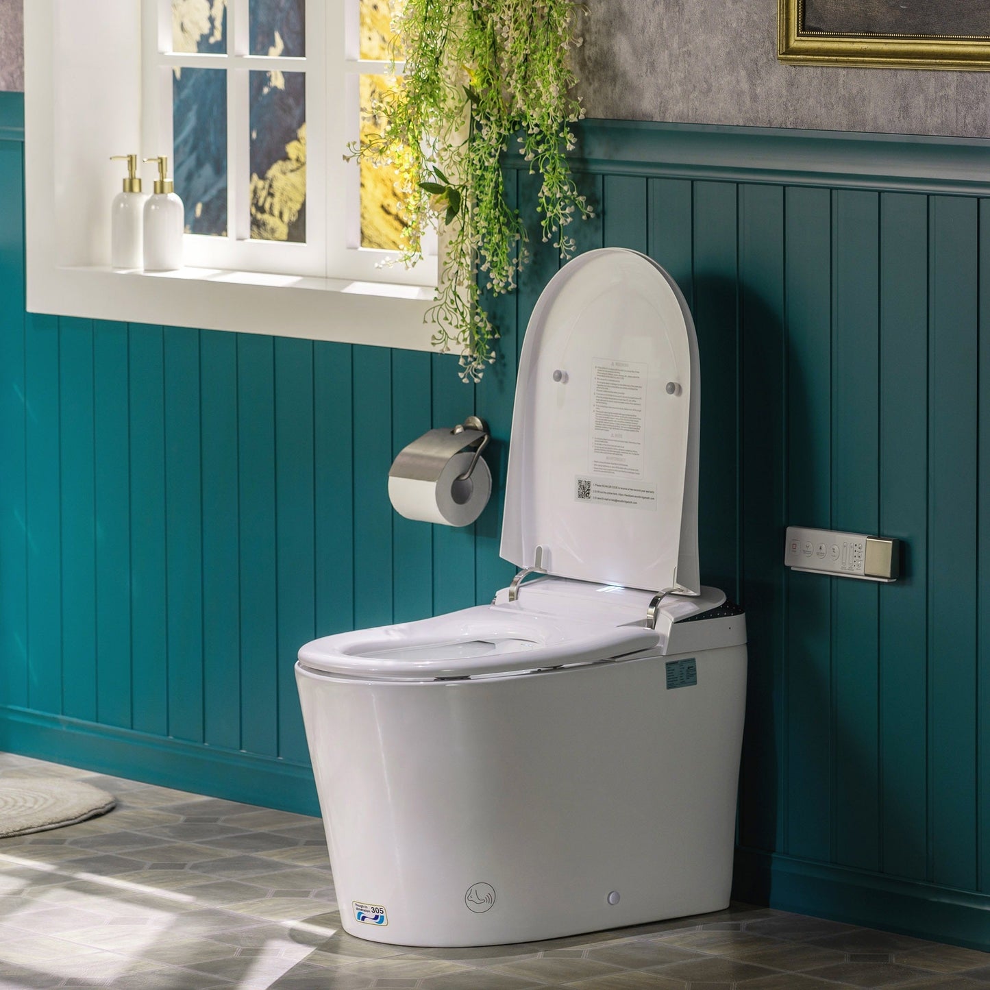 WOODBRIDGE GT073 Smart Toilet with Auto Open/Close Lid, Foot Sensor, Zero Pressure System, Multi-Function Wash & Warm Air Dry – Ideal for Low Water Pressure Homes & Hygiene-Conscious Living