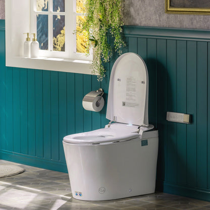 WOODBRIDGE GT073 Smart Toilet with Auto Open/Close Lid, Foot Sensor, Zero Pressure System, Multi-Function Wash & Warm Air Dry – Ideal for Low Water Pressure Homes & Hygiene-Conscious Living