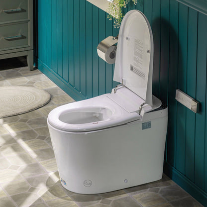 WOODBRIDGE GT073 Smart Toilet with Auto Open/Close Lid, Foot Sensor, Zero Pressure System, Multi-Function Wash & Warm Air Dry – Ideal for Low Water Pressure Homes & Hygiene-Conscious Living