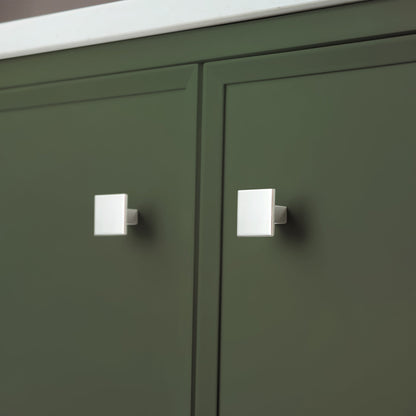 WOODBRIDGE 37" White Single Sink Bathroom Vanity Engineered Stone Top, Pre-drilled for 8 in. widespread faucets, Solid Wood Frame & Drawers, Fully Assembled and Ready to Install.