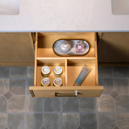 WOODBRIDGE 73" White Bathroom Vanity – Double Sink with Engineered Stone Top, Pre-drilled for 8 in. widespread faucets, Solid Wood Frame & Drawers, Fully Assembled and Ready for Installation
