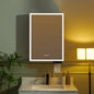 WOODBRIDGE Modern Rectangle 19.75" W x 27.75" H Smart Storage Medicine Cabinet with Anti-Fog Mirror, LED Lighting, and Compact Design