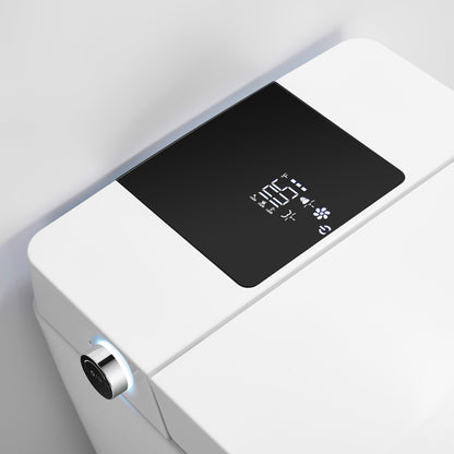 WOODBRIDGE EBT-WH01 One Piece Square Smart Bidet Toilet with Auto Open & Close, Foot Sensor, Auto Flush, Multiple Spray Modes, Heated Seat, Warm Water and Air Dryer, Auto LED Nightlight, Glossy White