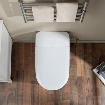 WOODBRIDGE GT100 Smart Toilet with Auto Open/Close Lid, Foot Sensor, Auto Flush, No Bidet, Heated Seat & Fragrance System, ADA Chair Height, Easy to Install