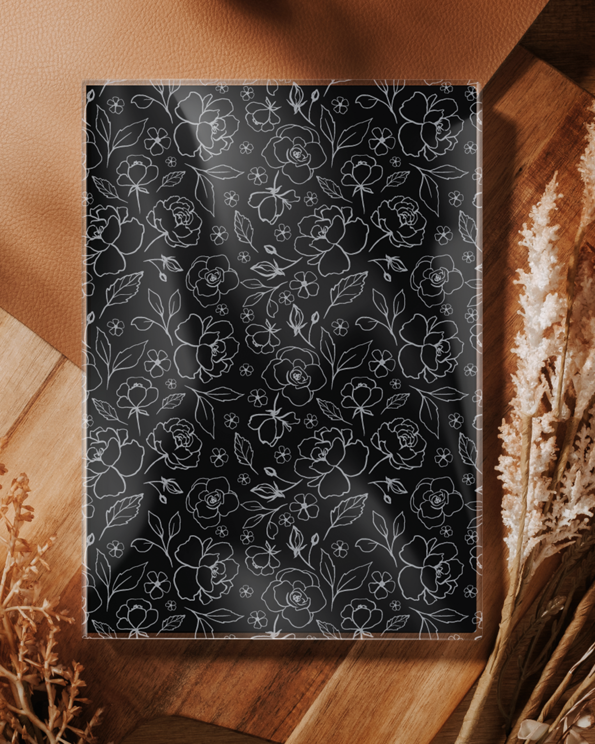 Soft Floral Vinyl Planner Cover