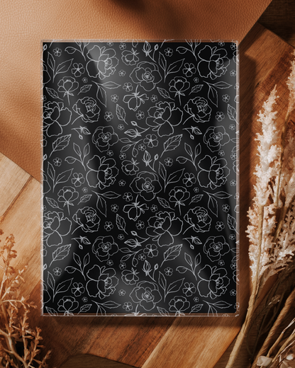 Soft Floral Vinyl Planner Cover