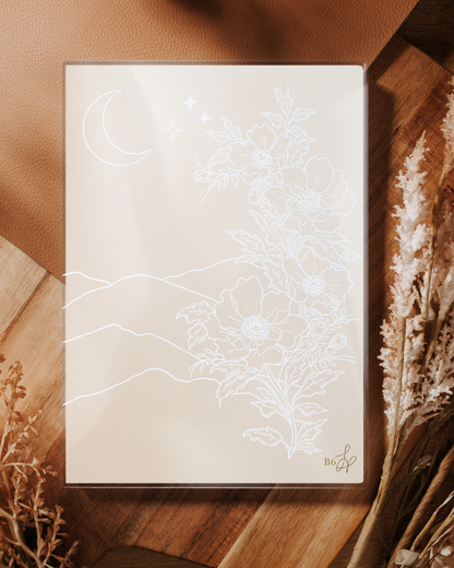 Moon Child Planner Cover collab with Nib & Fluer