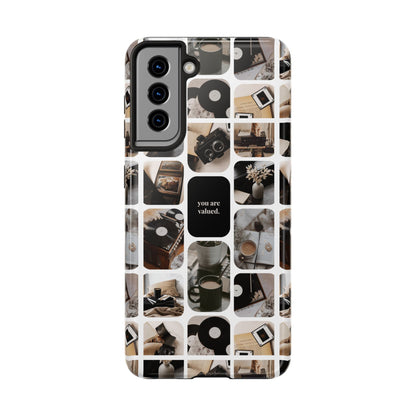 Retro Collage Phone Case - You Are Valued, Durable Protection for Your Device, Thoughtful Gift for Friends & Family, Perfect for Any [...]
