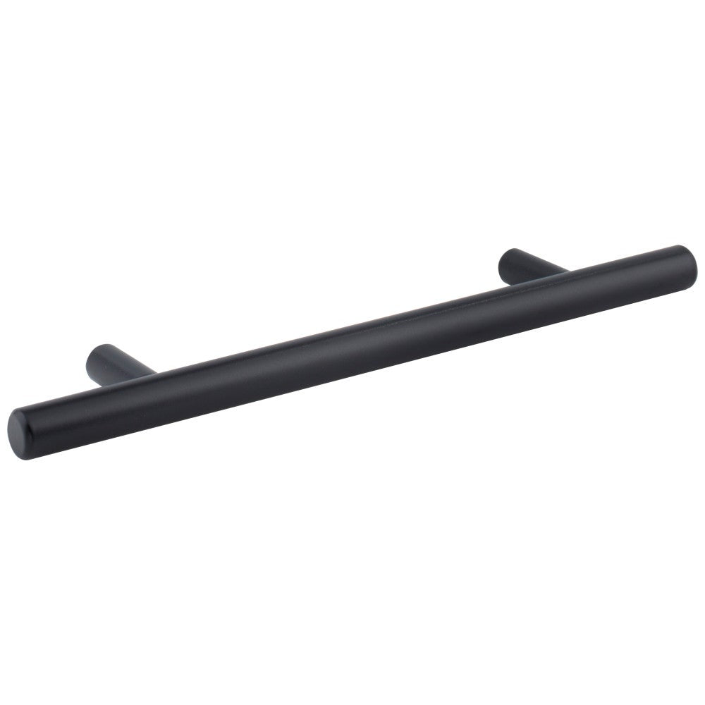 96 mm Center-to-Center Hollow Matte Black Stainless Steel Naples Cabinet Bar Pull