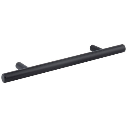 96 mm Center-to-Center Hollow Matte Black Stainless Steel Naples Cabinet Bar Pull
