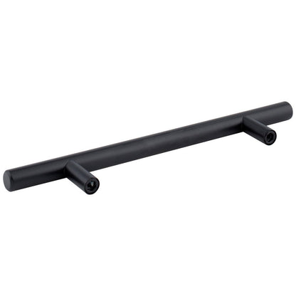 96 mm Center-to-Center Hollow Matte Black Stainless Steel Naples Cabinet Bar Pull