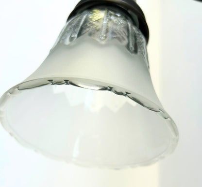 Delicate Frost and Clear Square/Cross Glass Wall Sconce/Pendant Light