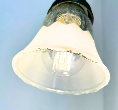 Delicate Frost and Clear Square/Cross Glass Wall Sconce/Pendant Light