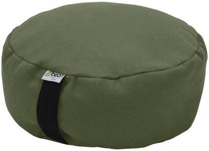 Hemp Zafu Meditation Cushion - 17 oz. Hemp Fabric with Organic Buckwheat Hull fill
