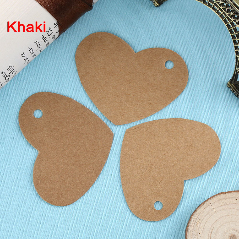 20PC DIY Heart Shape Side Hole Paper Craft Price