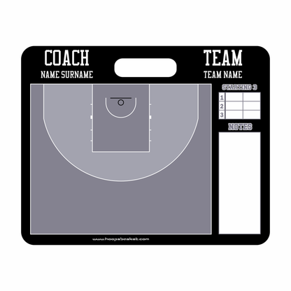 Custom 3x3 Basketball Magnetic Coaching Board 11.4'' x 9.4'' / 29 cm x 24 cm