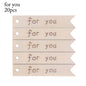 20pcs Laser Cut Wooden Letter Embellishment Wood