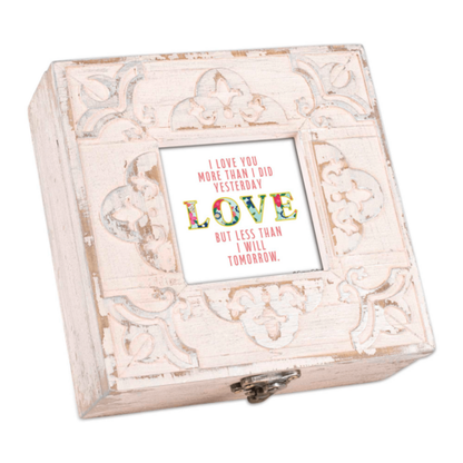 I Love You More Today Petite Musical Keepsake Box