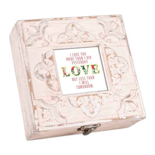 I Love You More Today Petite Musical Keepsake Box