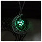 Radiant Crystal Pendant Necklace with Silver Plated Chain