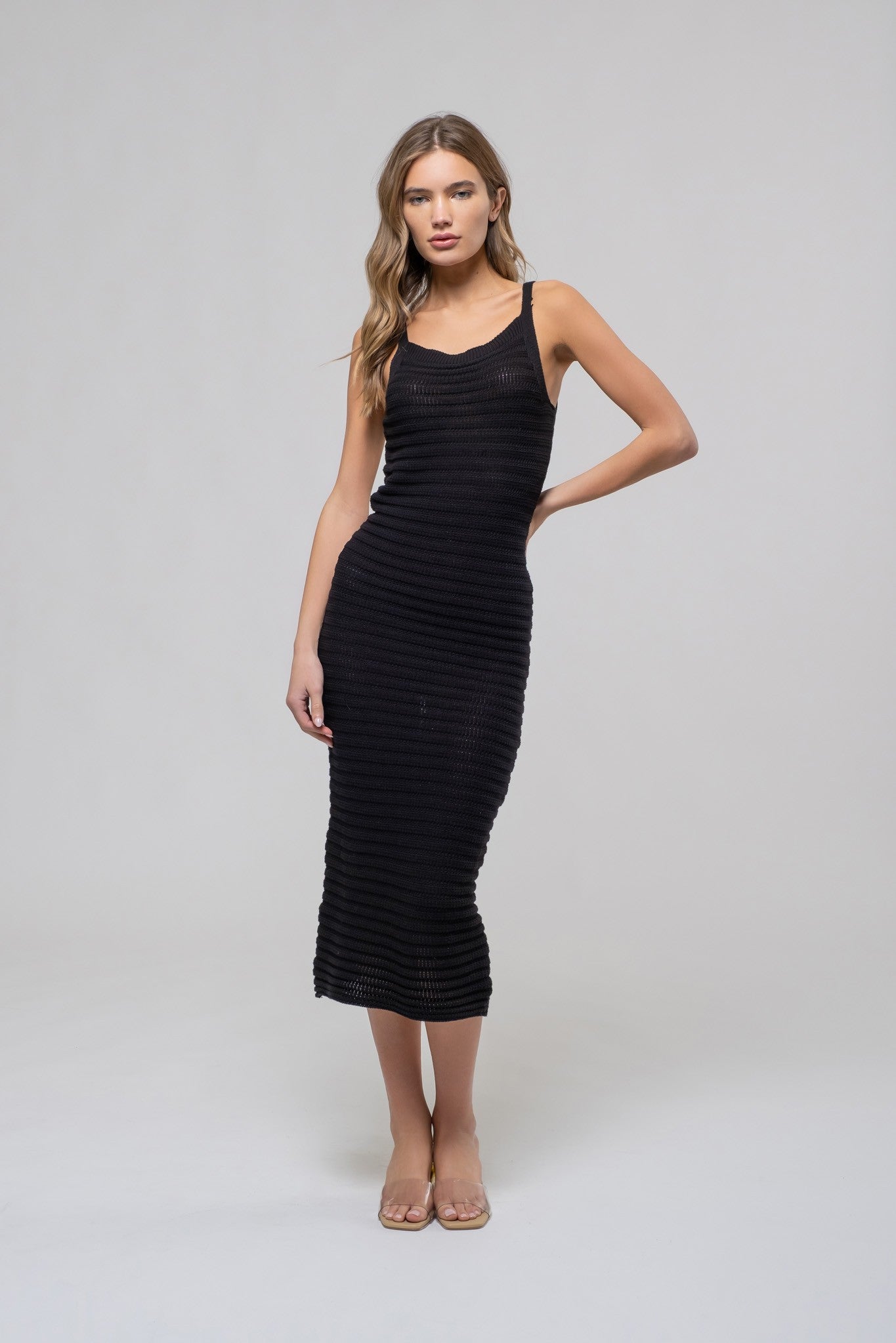 Crochet Cami Midi Dress