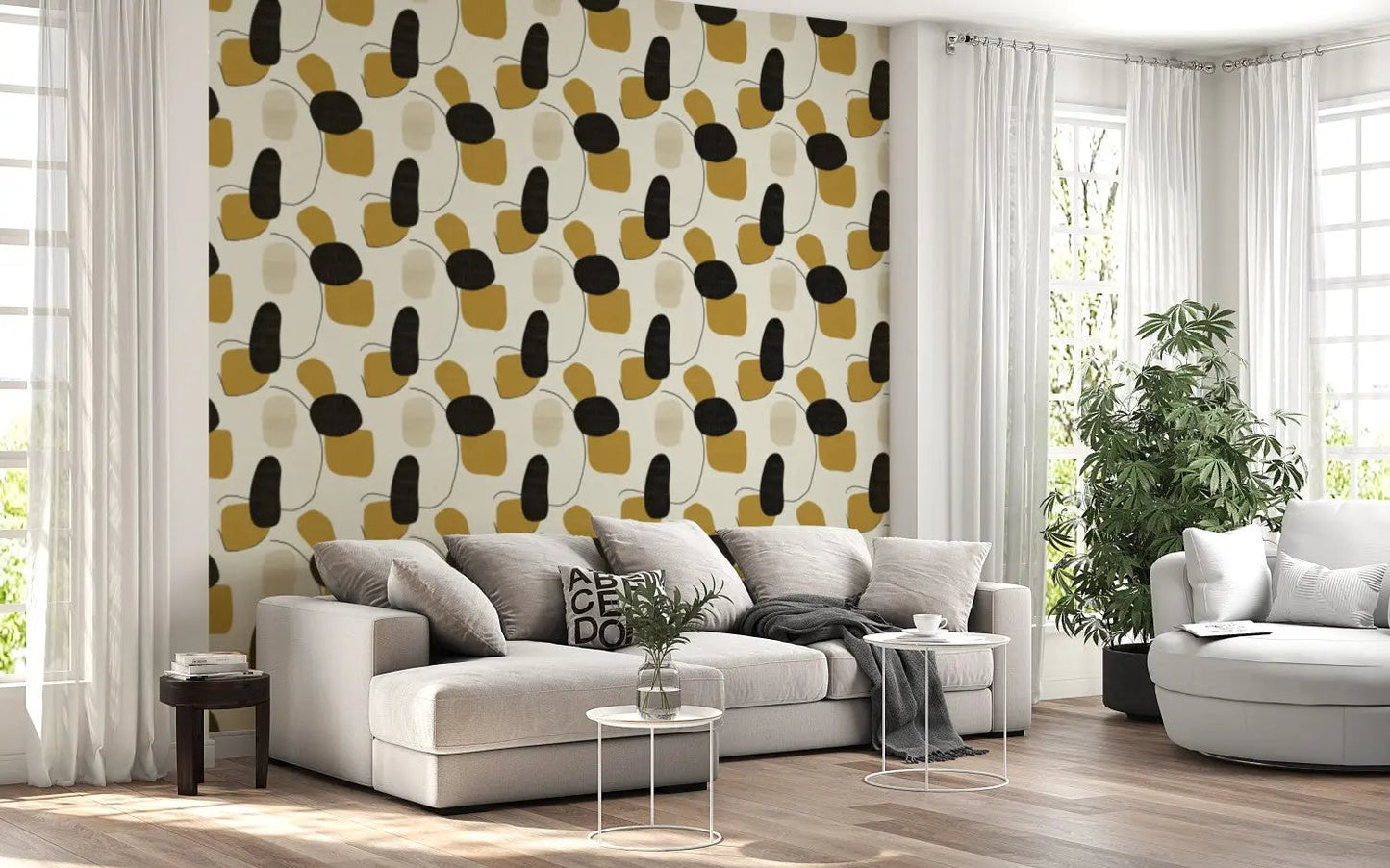 Organic Ochre Linen Forms