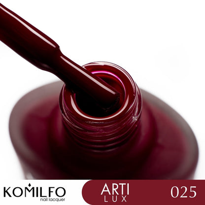 KOMILFO ARTILUX 025 NAIL REGULAR POLISH(NOT A GEL)(MARSALA, ENAMEL), 8 ML 222025