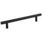 96 mm Center-to-Center Hollow Matte Black Stainless Steel Naples Cabinet Bar Pull