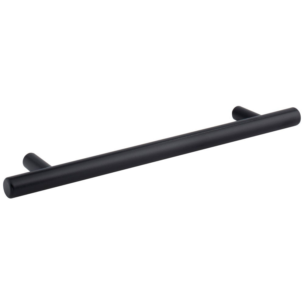 96 mm Center-to-Center Hollow Matte Black Stainless Steel Naples Cabinet Bar Pull