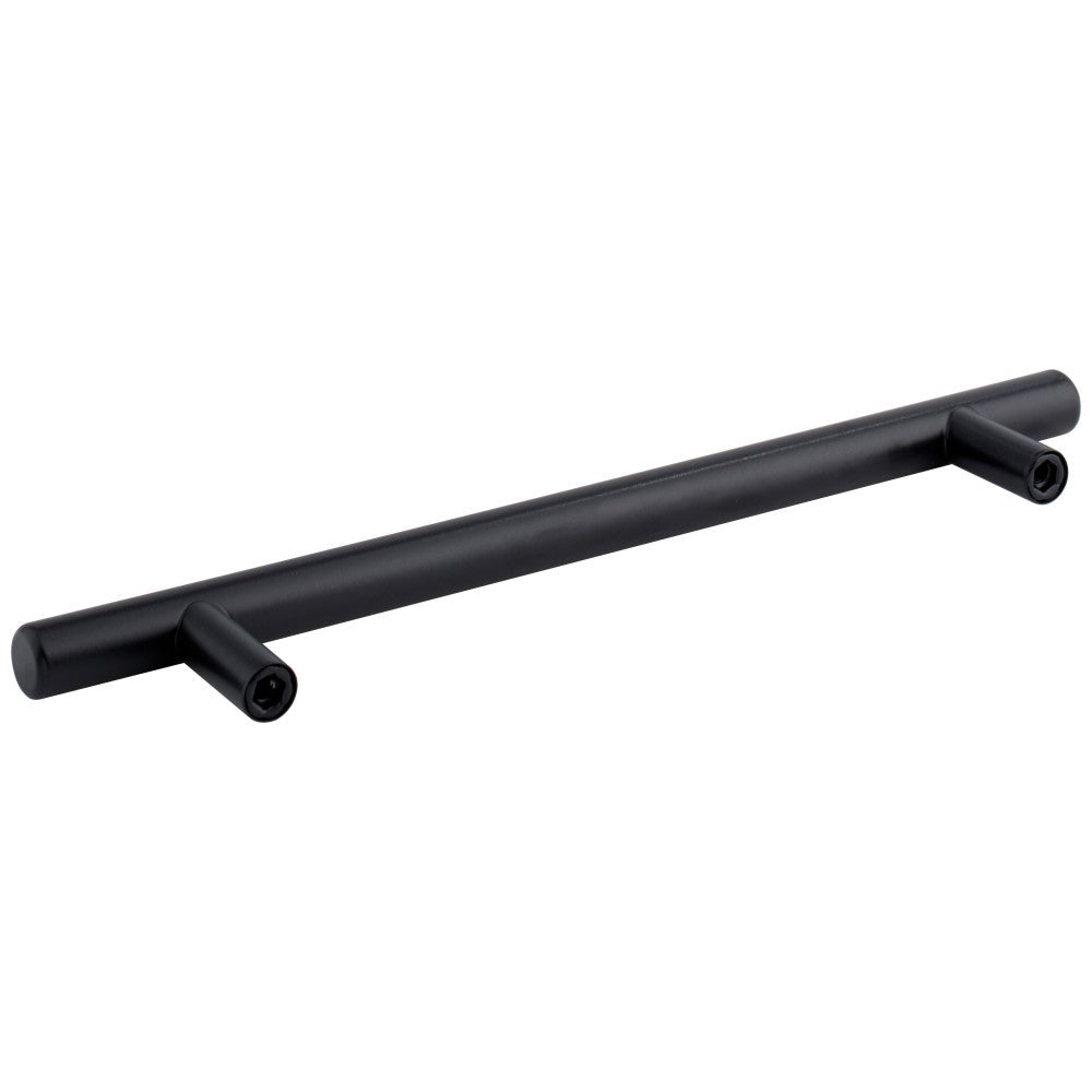96 mm Center-to-Center Hollow Matte Black Stainless Steel Naples Cabinet Bar Pull