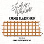 Carmel Classic Grid 15mm washi