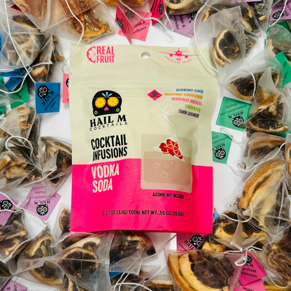 Vodka Soda Infusion Kit – Sugar Free Travel Cocktail Tea Bags