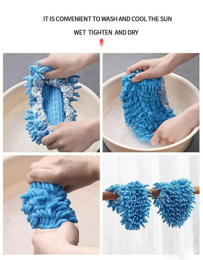 2 Pcs Mop Slippers Dust Cleaning Covers