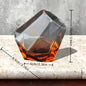 Lightweight Quadrilateral Whiskey Glasses  Durable Borosilicate