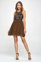 Women's Sleeveless Laser-Cut Fit and Flare Dress | Apparel | Kitchen + Metal