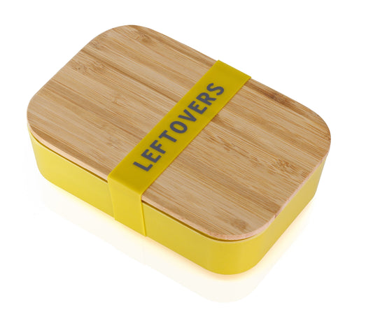 Leftovers Bamboo Lunch Box in Vivid Yellow | Eco-Friendly