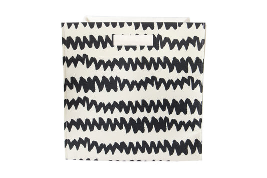 Zigzag Felt Storage Bin