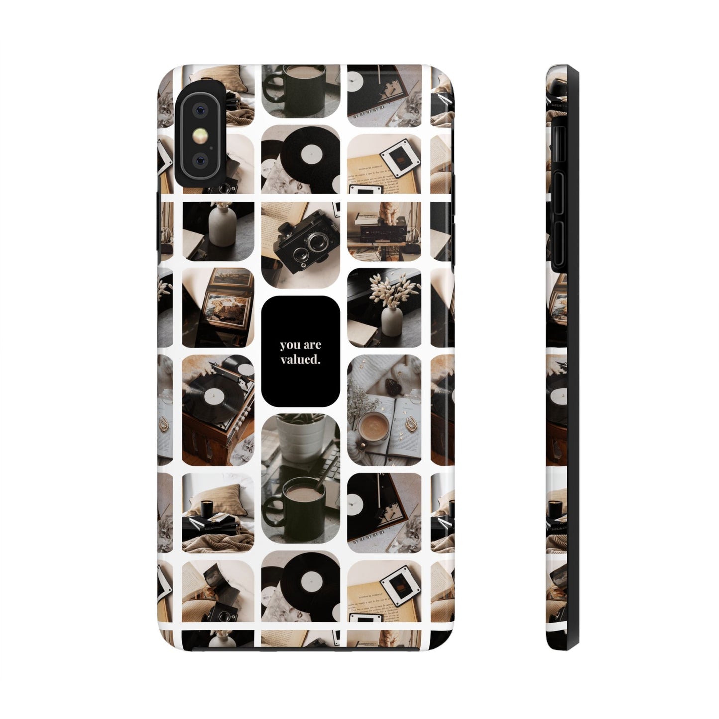 Retro Collage Phone Case - You Are Valued, Durable Protection for Your Device, Thoughtful Gift for Friends & Family, Perfect for Any [...]