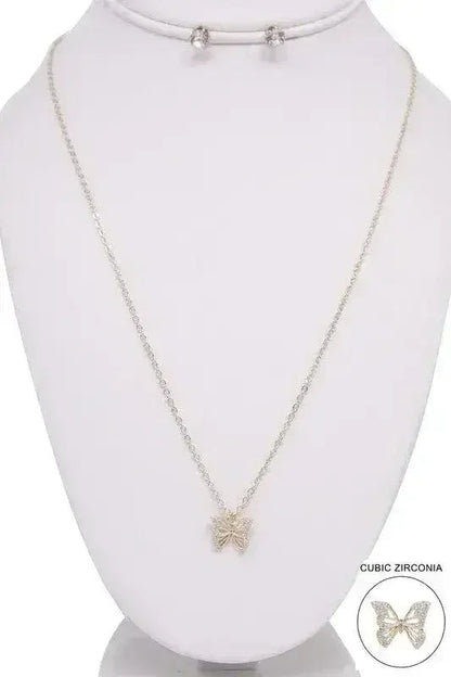 BUTTERFLY PENDANT NECKLACE
