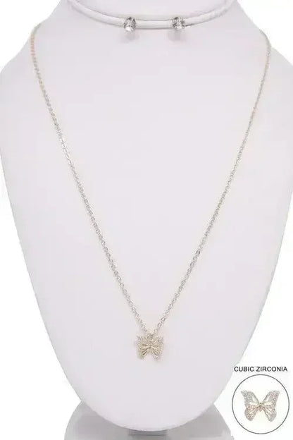 BUTTERFLY PENDANT NECKLACE