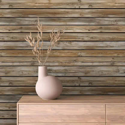 Weathered Cabin Wood Wall