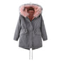Winter Fleece-Lined Thickened -Size Cotton-Padded Coat Plus Size