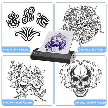 MHT-P8008 Bluetooth Tattoo Stencil Printer | High Precision | Wireless Connectivity