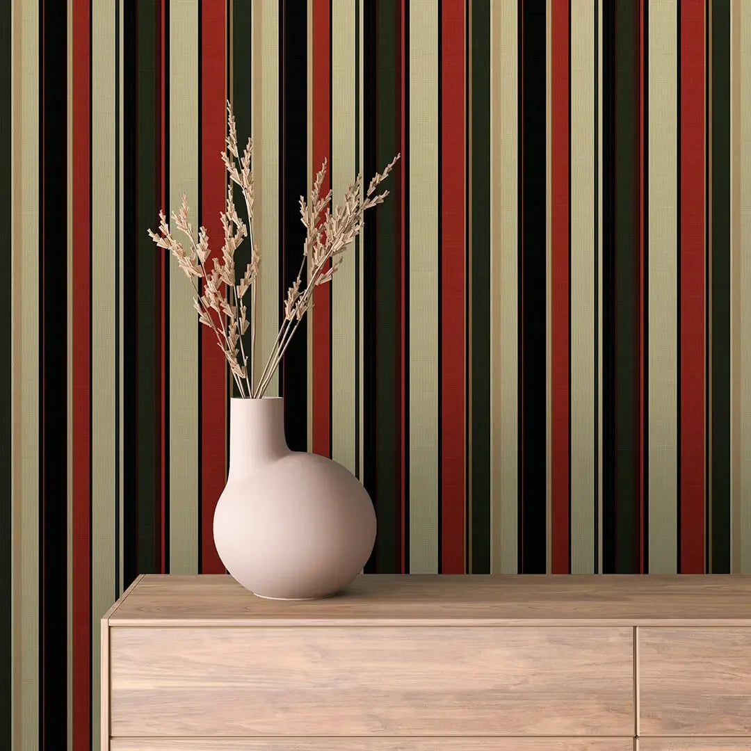 Kensington Club Stripe Wallpaper