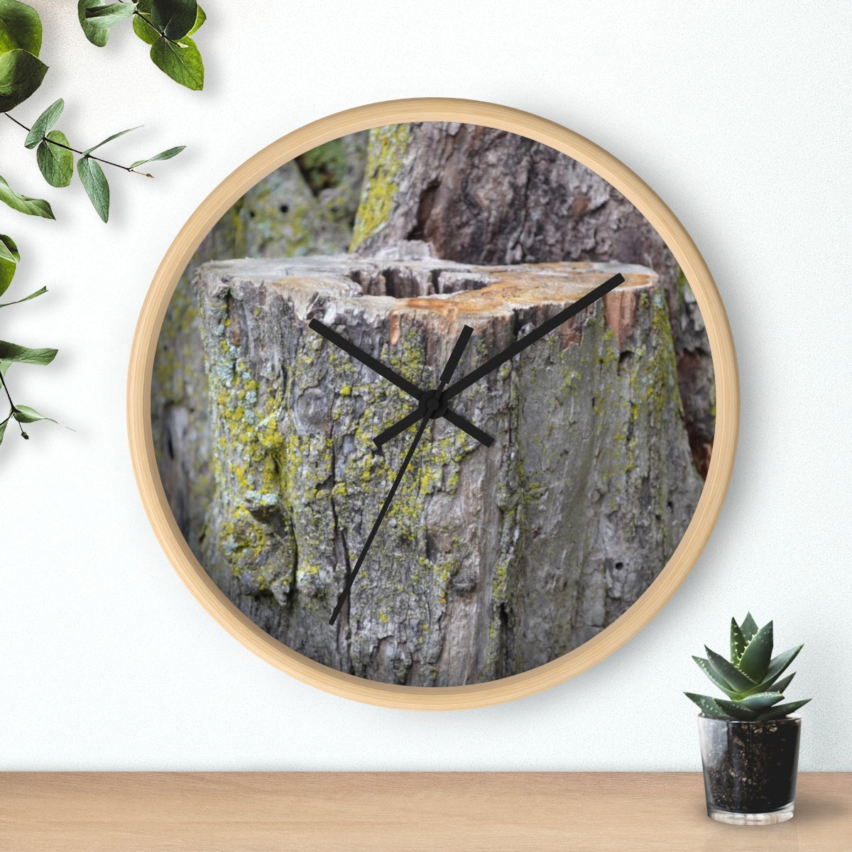 Tree Stump Wall clock