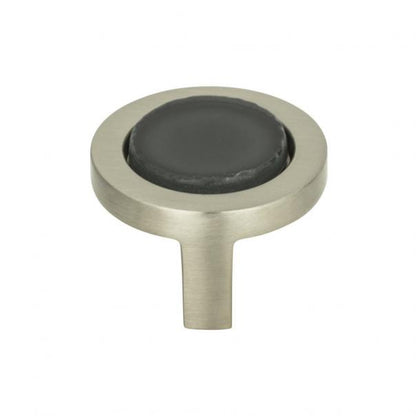 Spa Black Round Knob